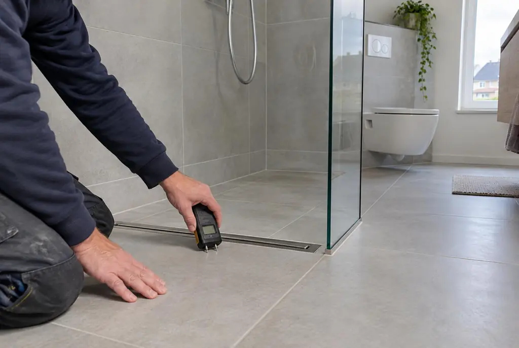 Lekdetectie Leiden – badkamer in een nieuwbouwwoning